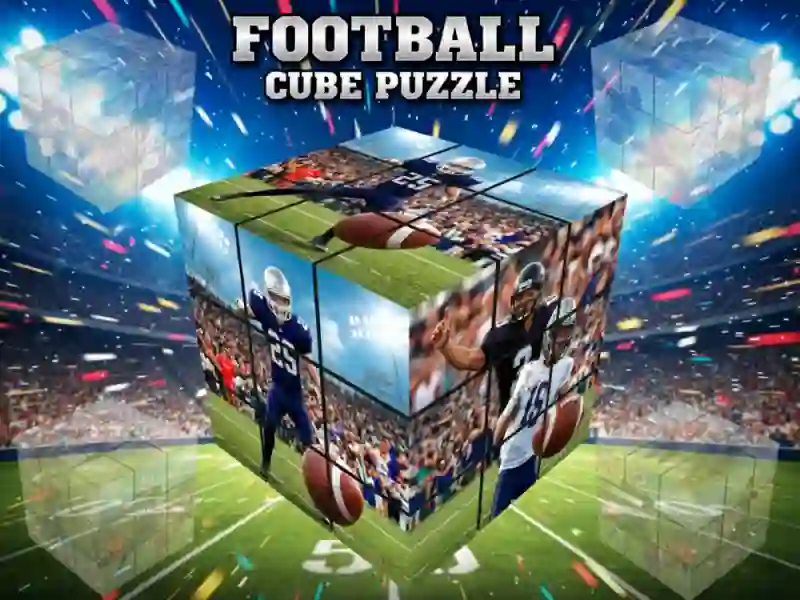 Logħba Football Cube Puzzle onlajn