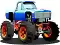 Logħba Puzzle Monster Truck onlajn
