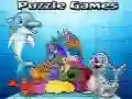 Logħba Logħob ta' puzzle għal tfal fil-stil tal-karikaturi onlajn
