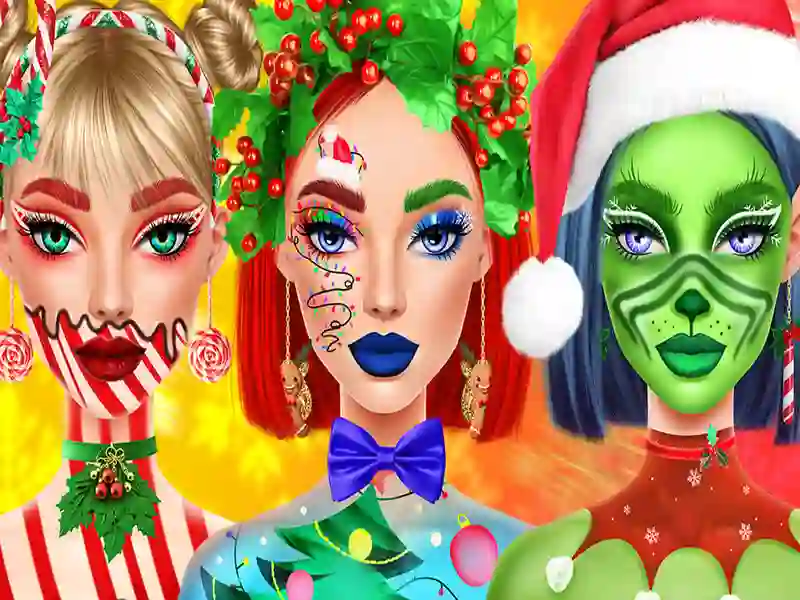 Logħba Ellie Christmas Makeup onlajn