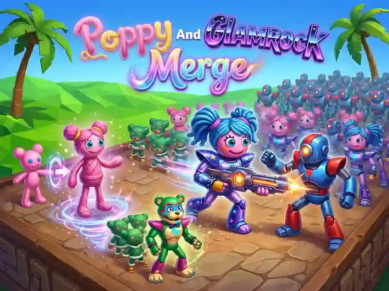 Logħba Poppy And Glamrock Merge onlajn