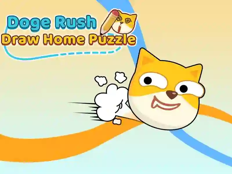 Logħba Doge Rush tiġbed puzzle tad-dar onlajn