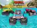 Logħba Surfing fil-Bajja bil-Truck Monster onlajn Logħba Surfing fil-Bajja bil-Truck Monster onlajn