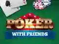 Logħba Poker ma' ħbieb onlajn