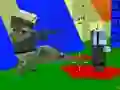 Logħba Shooting Zombie Blocky Gun Warfare onlajn