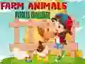 Logħba Sfida tal-Puzzle tal-Annimali tal-Farm onlajn Logħba Sfida tal-Puzzle tal-Annimali tal-Farm onlajn