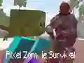 Logħba Survivenza tal-pixel zombie onlajn