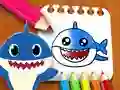 Logħba Librerija tal-Kuluri Baby Shark onlajn Logħba Librerija tal-Kuluri Baby Shark onlajn