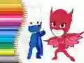 Logħba Ktieb tal-Kulur PJ Masks onlajn
