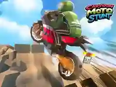 Logħba Moto Stunt Cartoon onlajn Logħba Moto Stunt Cartoon onlajn
