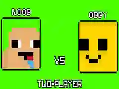Logħba Noob kontra Obby Żewġ Plejers onlajn Logħba Noob kontra Obby Żewġ Plejers onlajn