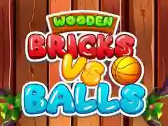 Logħba Bricks tal-injam Kontra Ballun onlajn