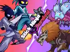 Logħba Sopravivenza Ninja Stick onlajn