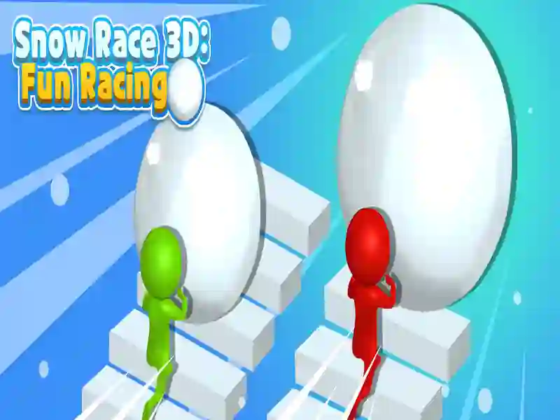 Logħba Snow Race 3D Fun Racing onlajn