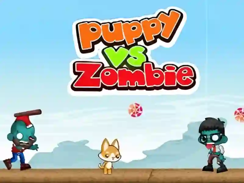 Logħba Puppy vs Zombie onlajn