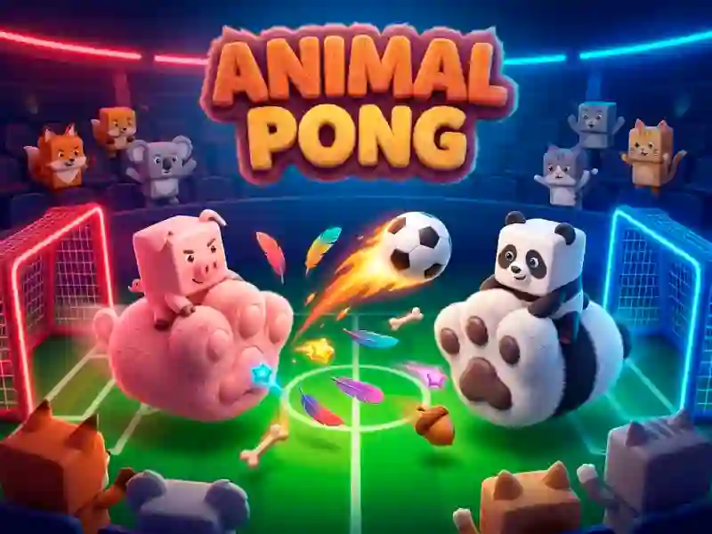 Logħba Animal Paws Pong onlajn