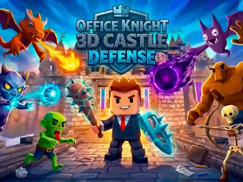 Logħba Office Knight 3D Castle Defense onlajn