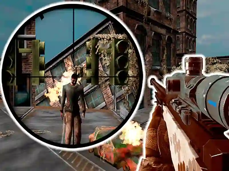 Logħba Sniper 3d Zombie onlajn