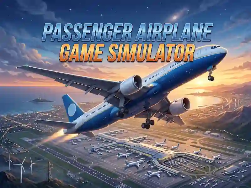 Logħba Passenger Airplane Game Simulator onlajn