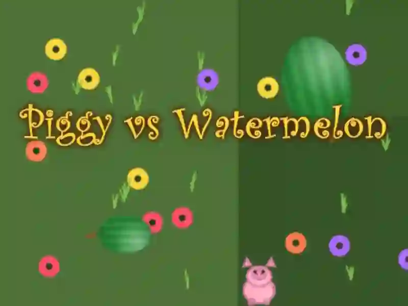 Logħba Piggy vs Watermelon onlajn