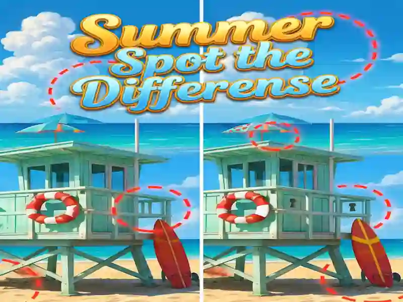 Logħba Summer Spot the Differense onlajn