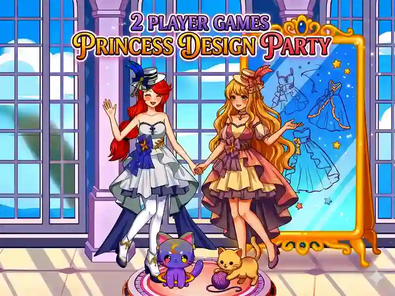 Logħba 2 Player Games Princess Design Party onlajn