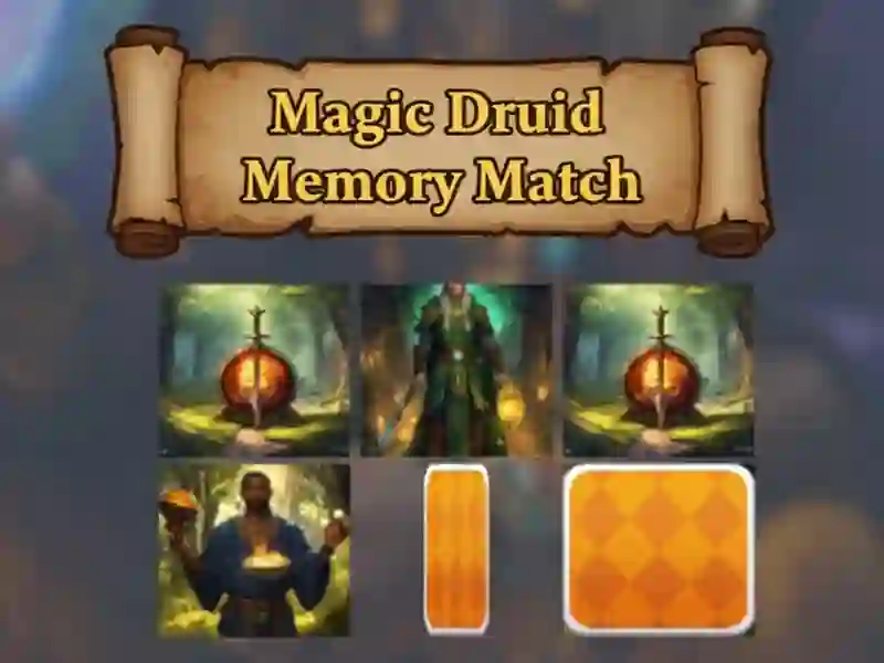 Logħba Magic Druid Memory Match onlajn