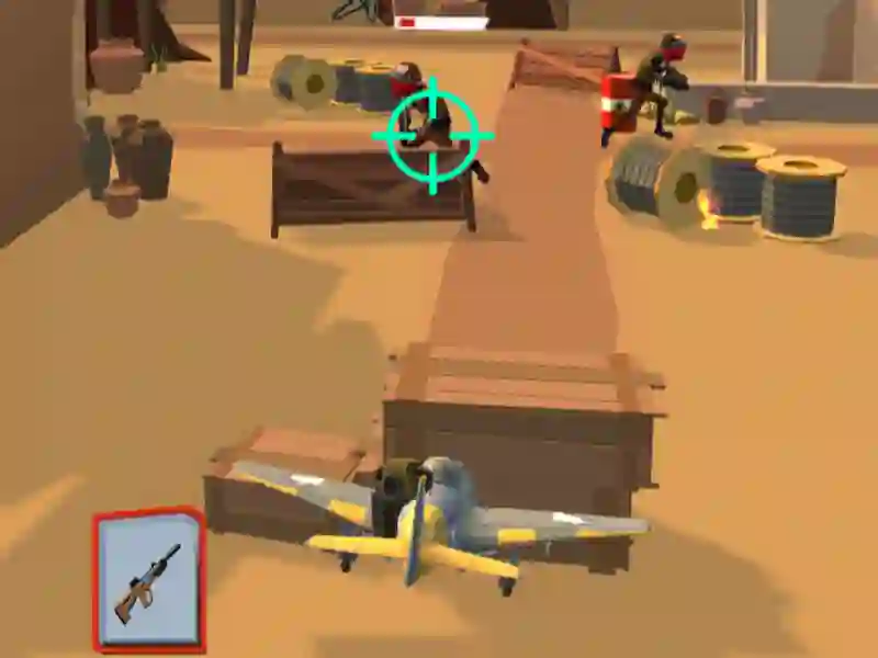 Logħba Bombardino CrocoDilo Brainrot Gunner onlajn