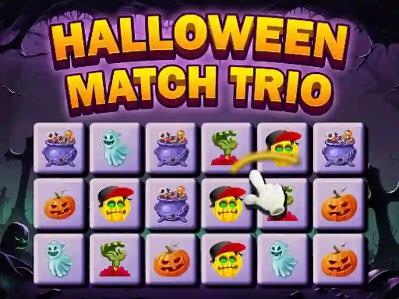 Logħba Halloween Match Trio onlajn Logħba Halloween Match Trio onlajn
