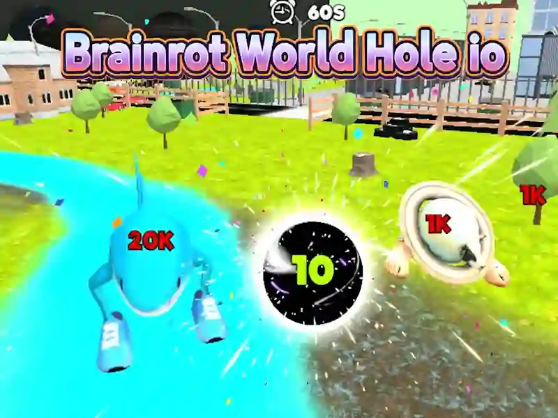 Logħba Brainrot World Hole io onlajn
