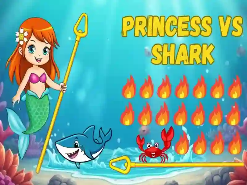 Logħba Princess vs Shark onlajn