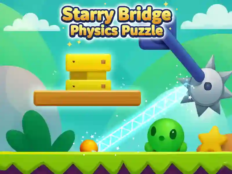 Logħba Starry Bridge Fiżika Puzzle onlajn