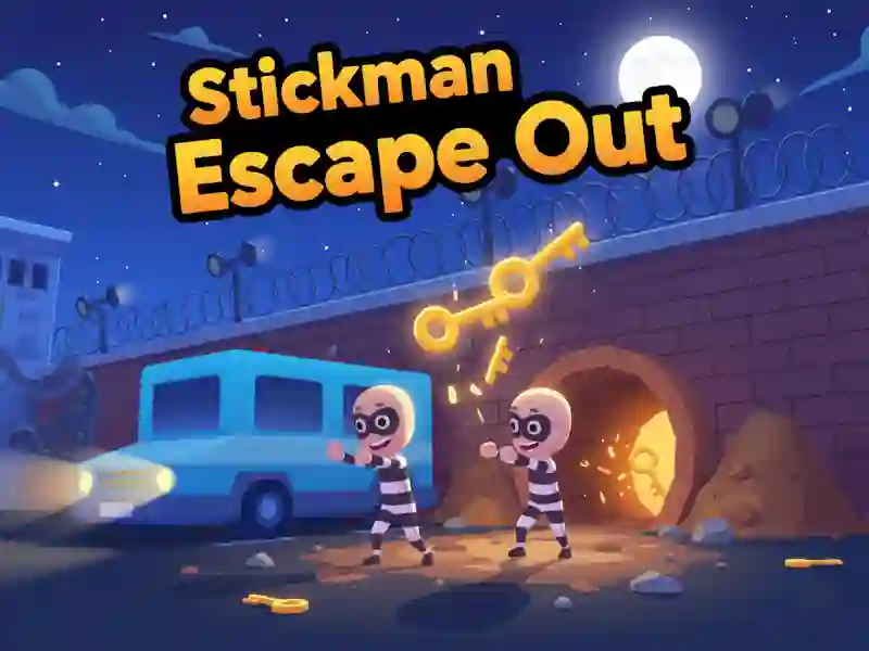 Logħba Stickman Escape Out onlajn