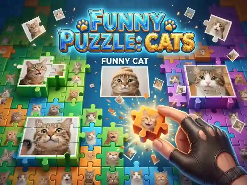 Logħba Funny Puzzle: Cats onlajn