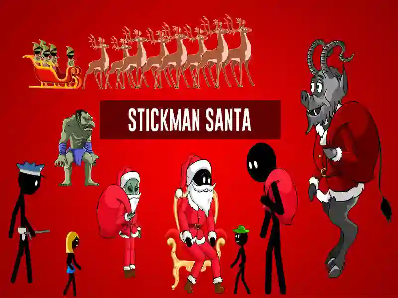Logħba Stickman Santa onlajn
