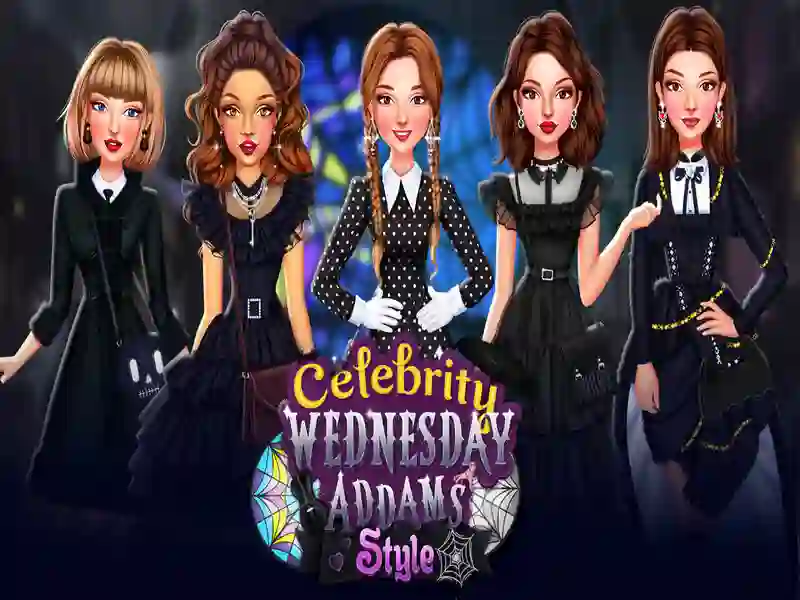 Logħba Ċelebrità l-Erbgħa Addams Stil onlajn