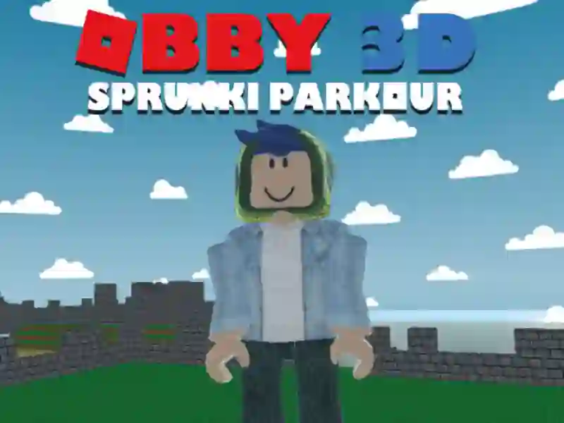 Logħba OBBY 3D Sprunki Parkour onlajn
