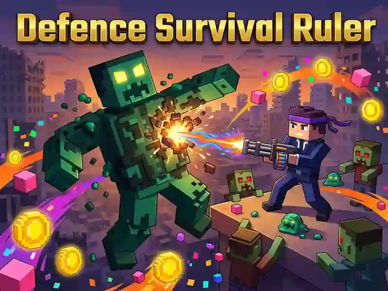 Logħba Defence Survival Ruler onlajn