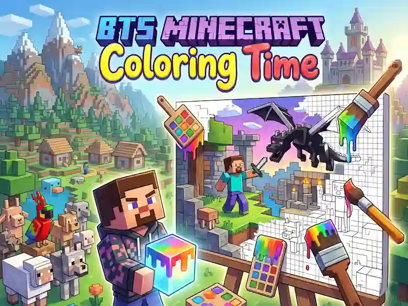Logħba BTS Minecraft Coloring Time onlajn