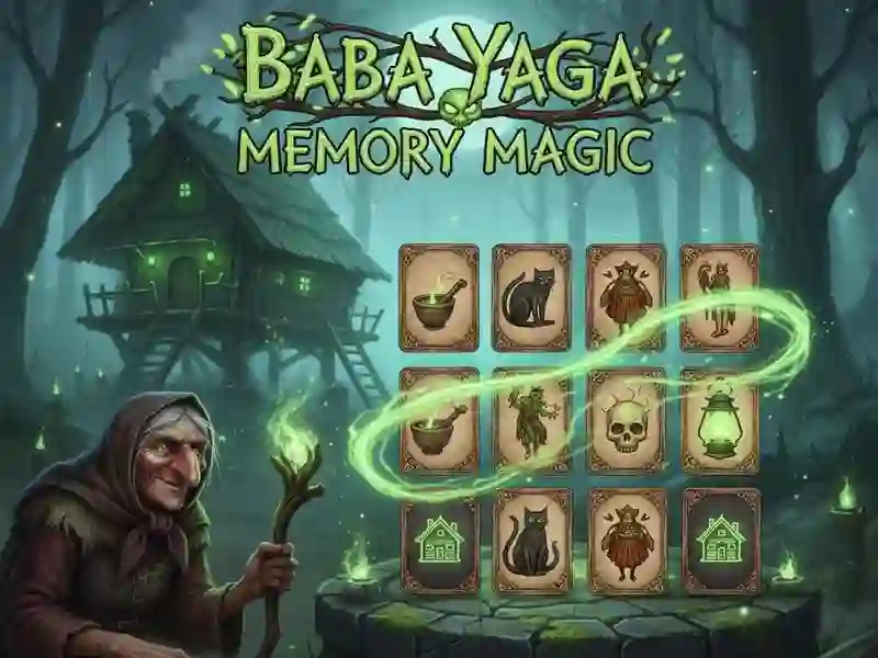 Logħba Baba Yaga Memorja Magic onlajn