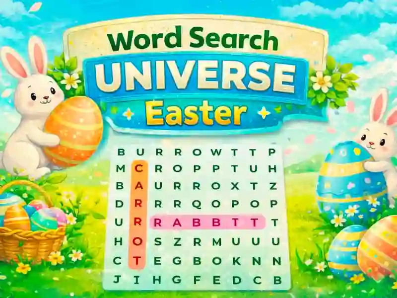 Logħba Word Search Universe Easter onlajn