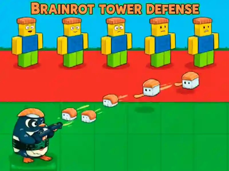 Logħba Brainrot Tower Defense onlajn