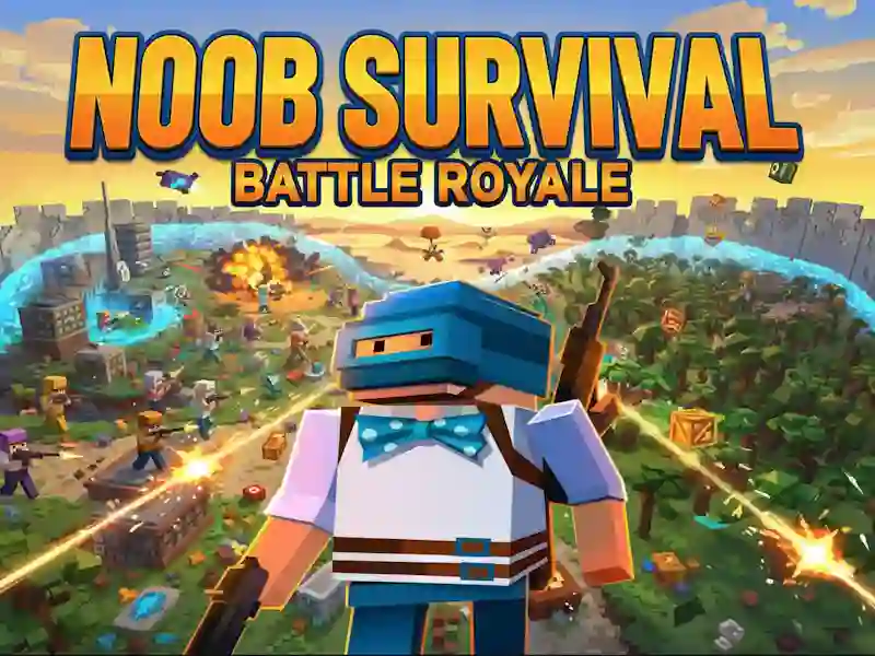 Logħba Sopravivenza Noob: Battle Royale onlajn