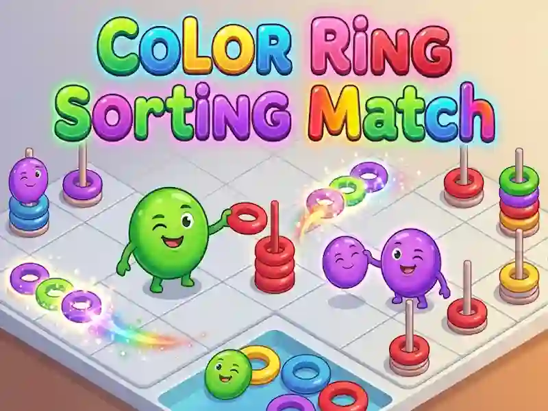 Logħba Color Ring Sorting Match onlajn