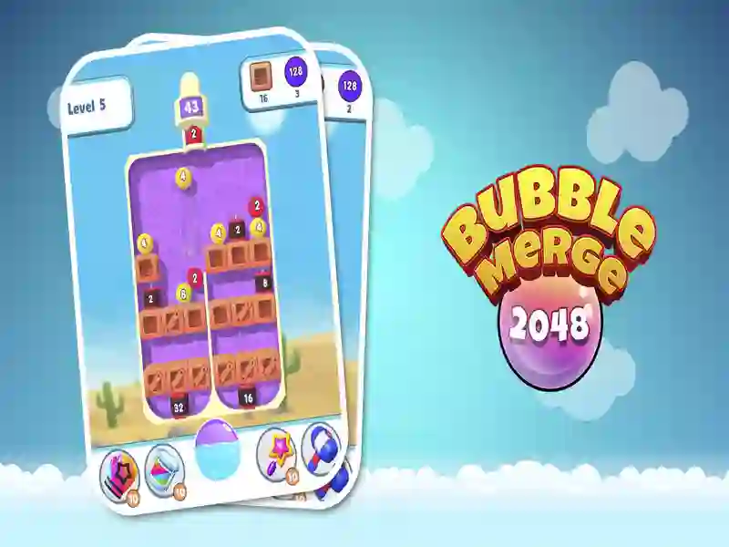 Logħba Bubble Merge 2048 onlajn