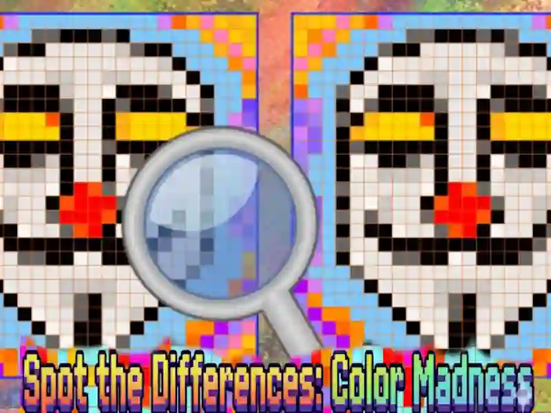 Logħba Spot the Differences Color Madness onlajn
