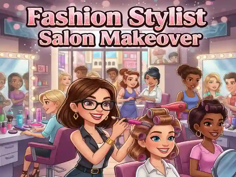 Logħba Fashion Stylist Salon Makeover onlajn
