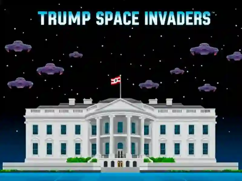 Logħba Trump Space Invaders onlajn