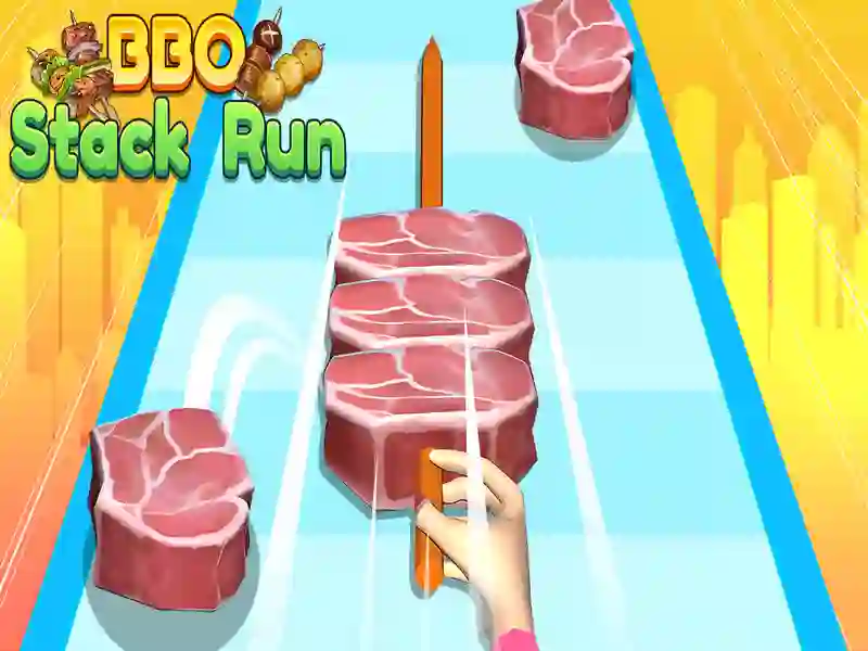Logħba BBQ Stack Run onlajn Logħba BBQ Stack Run onlajn