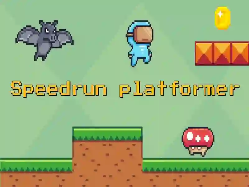 Logħba SpeedRun Platformer onlajn